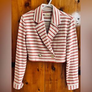 MAEVE cropped blazer vest.